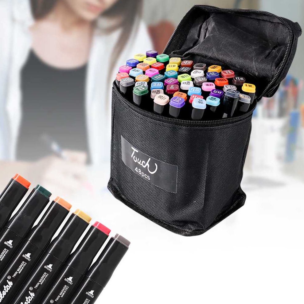 

PANAS APEN Spidol Dual Side Fine Art Brush Art Marker Set Perlengkapan Sekolah Alat Tulis Kantor Menggambar Art CY6HL27