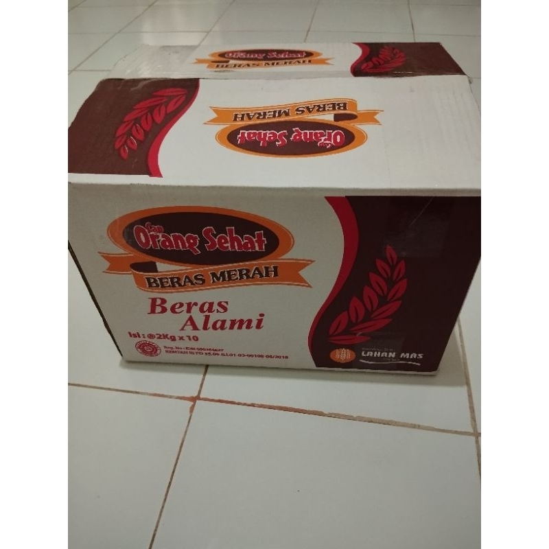 

Beras Merah Cap Orang Sehat 1 dus isi 10 x 2kg