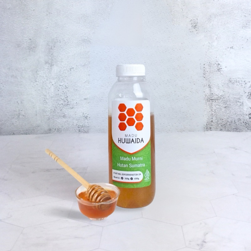

Madu Hutan Huwaida MURNI RAW HONEY Lebah Liar Sumatera ( Bersanad Jelas ) 500g