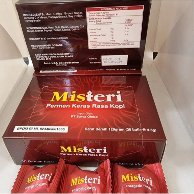 

Misteri Candy Original 100% Herbal 30 Pcs