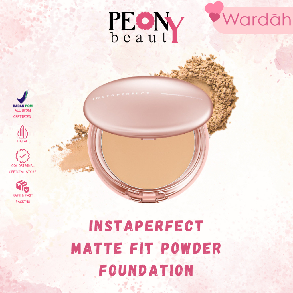 WARDAH Instaperfect Matte Fit Powder Foundation NEW 13gr |Refill |Bedak Padat