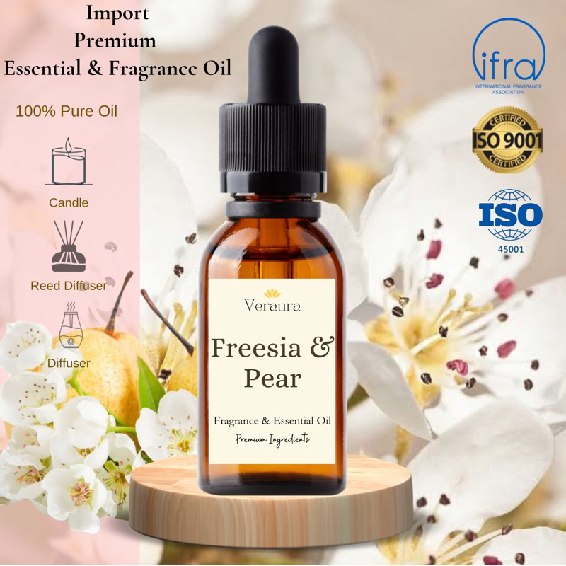 Essential Oil Freesia and Pear | Candle | Parfum | Diffuser | Bibir oil murni
