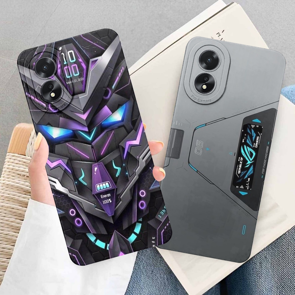 Case Hp Oppo A18 A38 A57 2022 A77S A79 5g A58 4g A58 A78 5g Softcase Pro Camera All Type Motif Rog (