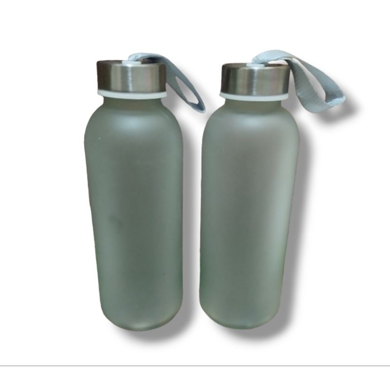 Botol Minum Kaca Aesthetic/ Botol Kaca Doff 420ml / Botol Minum Murah / Botol Minum BPA FREE