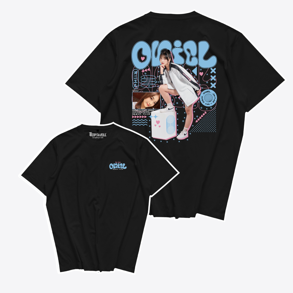 Kaos My Oshi Oniel JKT48 Grafiti - Baju T-Shirt Viral Cotton Combed