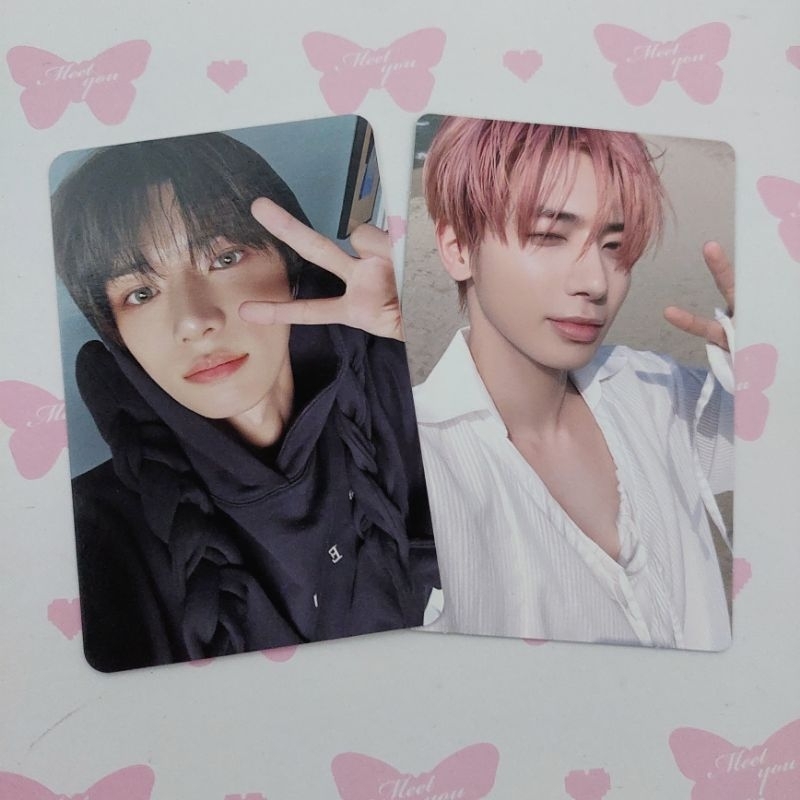 PC PHOTOCARD TXT BEOMGYU HOODIE WEVERSE PAIR TAEHYUN FAREWELL