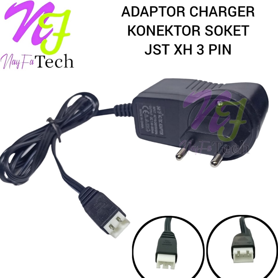 Alat Cas  Casan  Adaptor Charger  Pengisi Daya Konektor JST XH 3 PIN