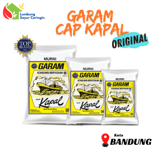 

Garam Cap Kapal / Uyah Cap kapal 250 Gram Kota Bandung