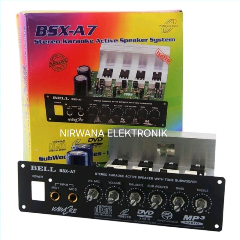 KIT POWER AMPLIFIER STEREO 300 WATT BSX A7 BELL