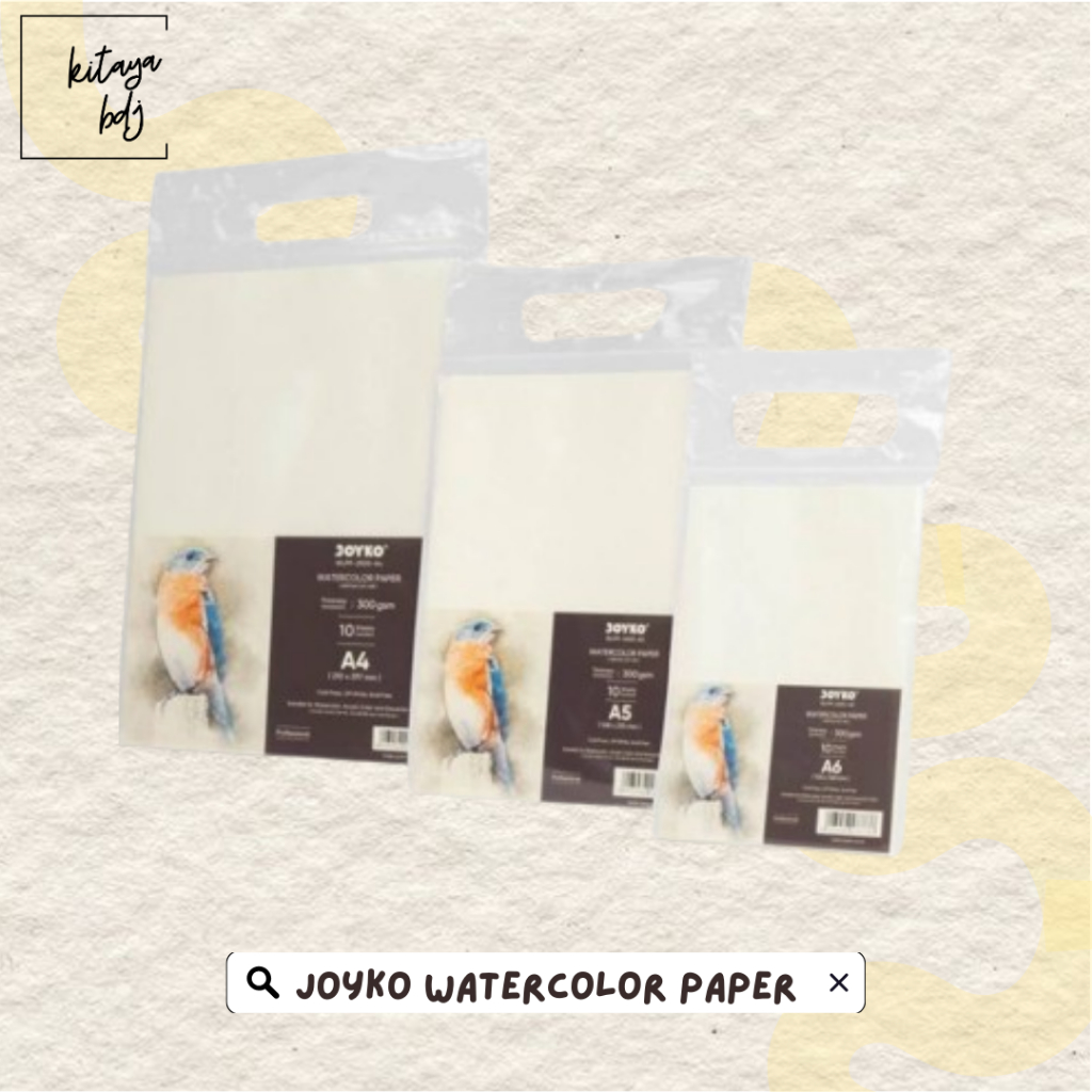 

Watercolor Paper Kertas Cat Air 300 gsm 10 Sheets Joyko WLPP-2500
