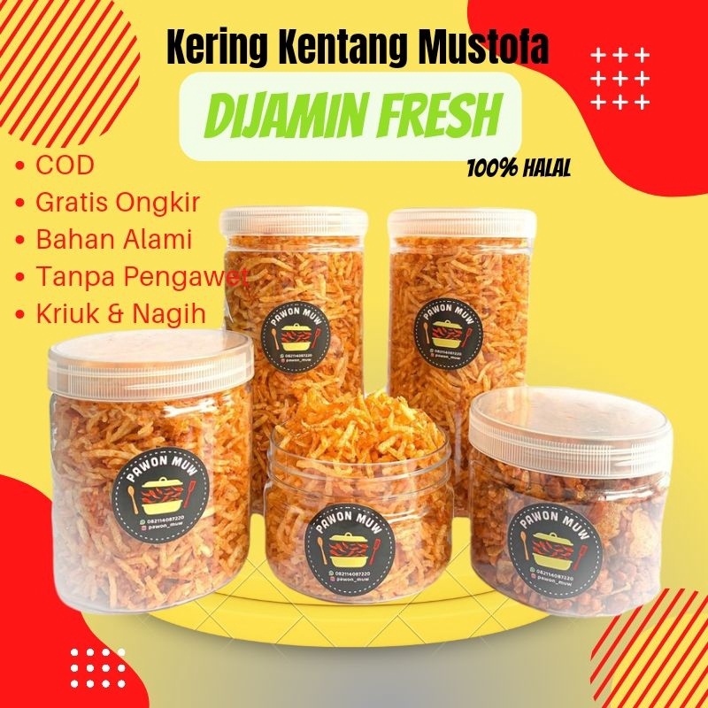 

Terlaris Keripik Kering Kentang Mustofa Kemasan Toples