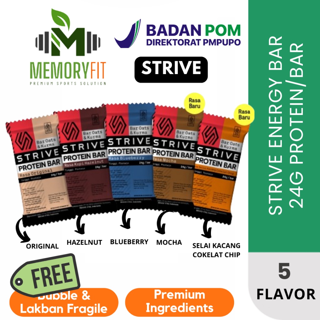 

Termurah Strive Protein Bar and Energy Bar Diet Makanan Sehat