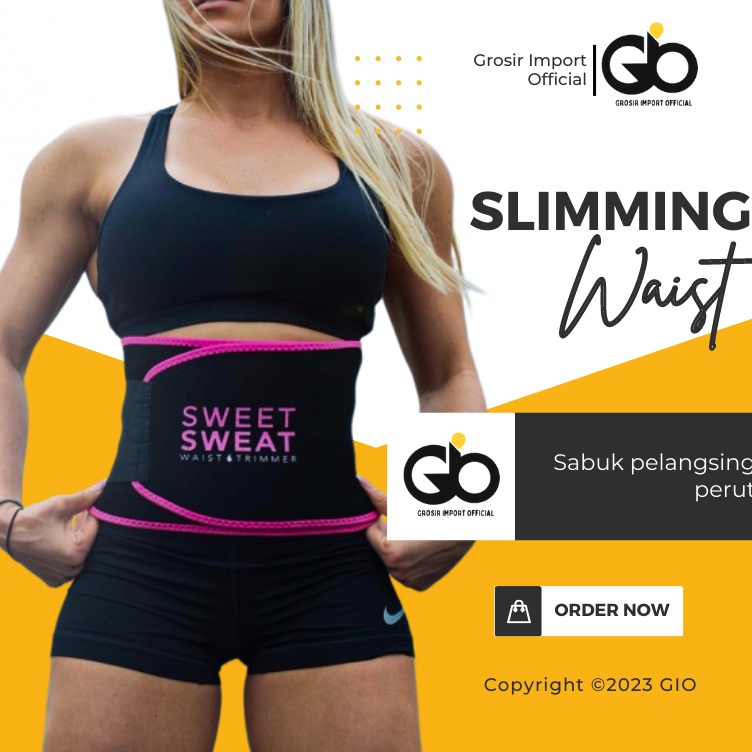 Big Sale Korset Perut Olahraga Volly Gym Fitness Pelangsing Pengecil Perut Buncit Pria Wanita Sweat 