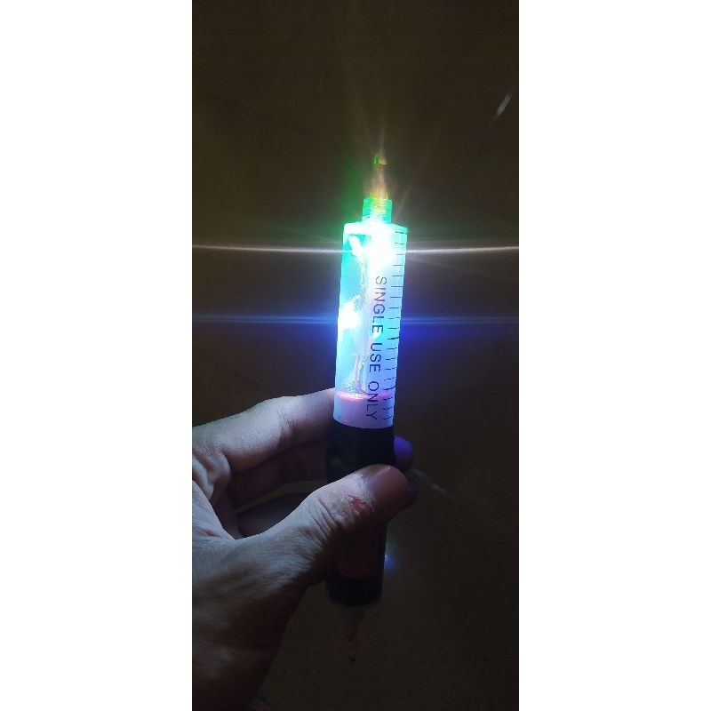 Lampu cas torpedo pemikat cumi-cumi/ikan lampu led bawah air mode 7X klik