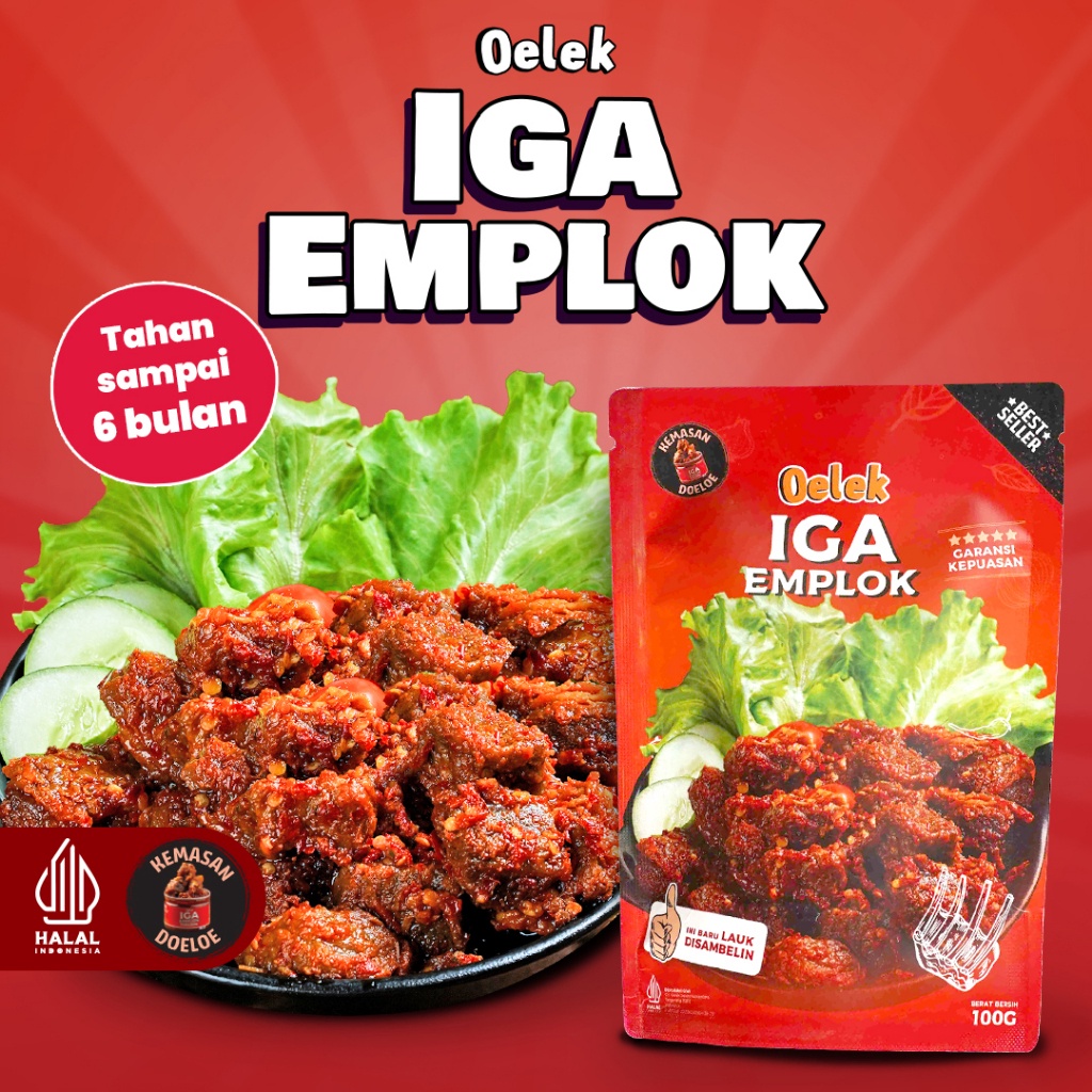 

Terlaris Iga Emplok Oelek 1gr Iga Mercon Iga Sambal Oseng Iga