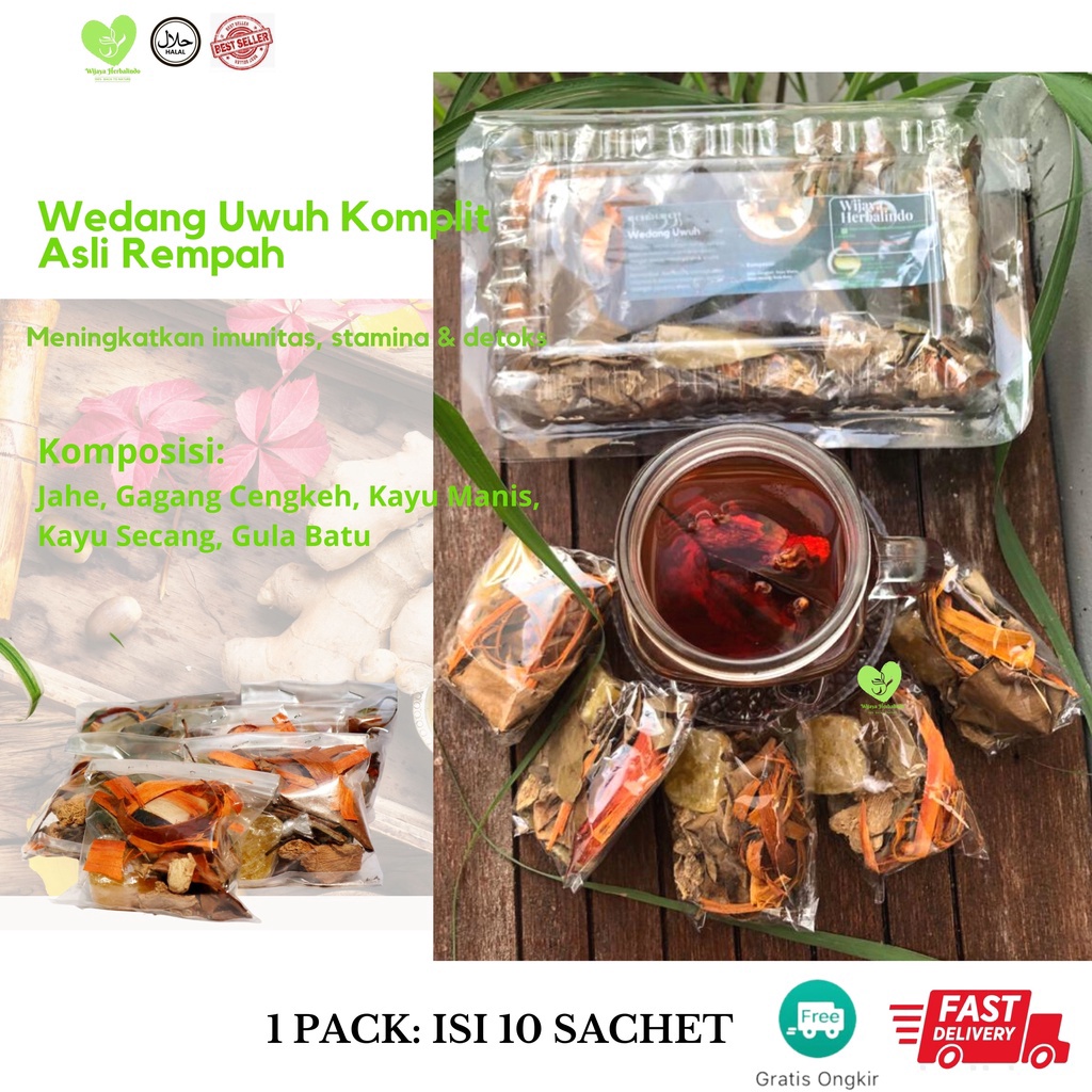 

Terlaris Wedang Uwuh I Komplit Gula Batu 1 Pack isi 1 sachet I Antioksidan I COD I Herbal