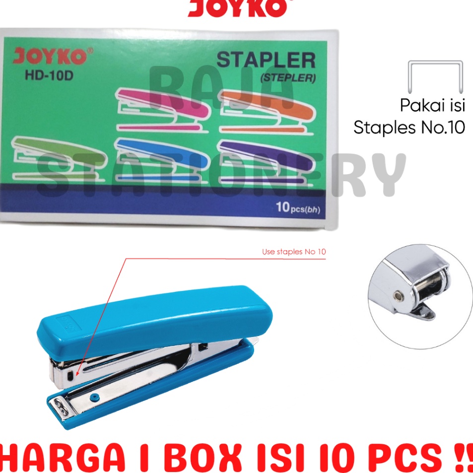

Kirim Sekarang JOYKO STAPLER HD1 KECIL ALAT STEPLES NO1 STEPLER HEKTER HD1D BOX 1PCS