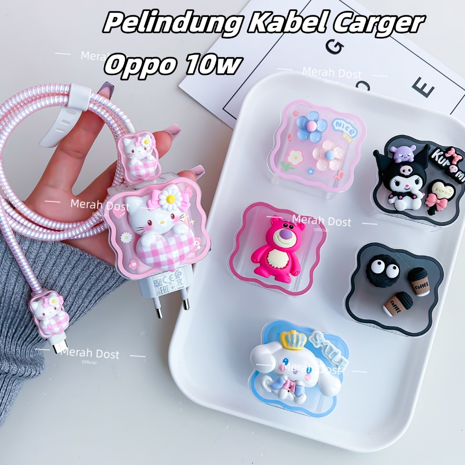 Oppo  Realme 1w Ukuran PAS  Pelindung Kabel Carger OppoRealme 1w Pelindung Adaptor Pelindung Kabel C