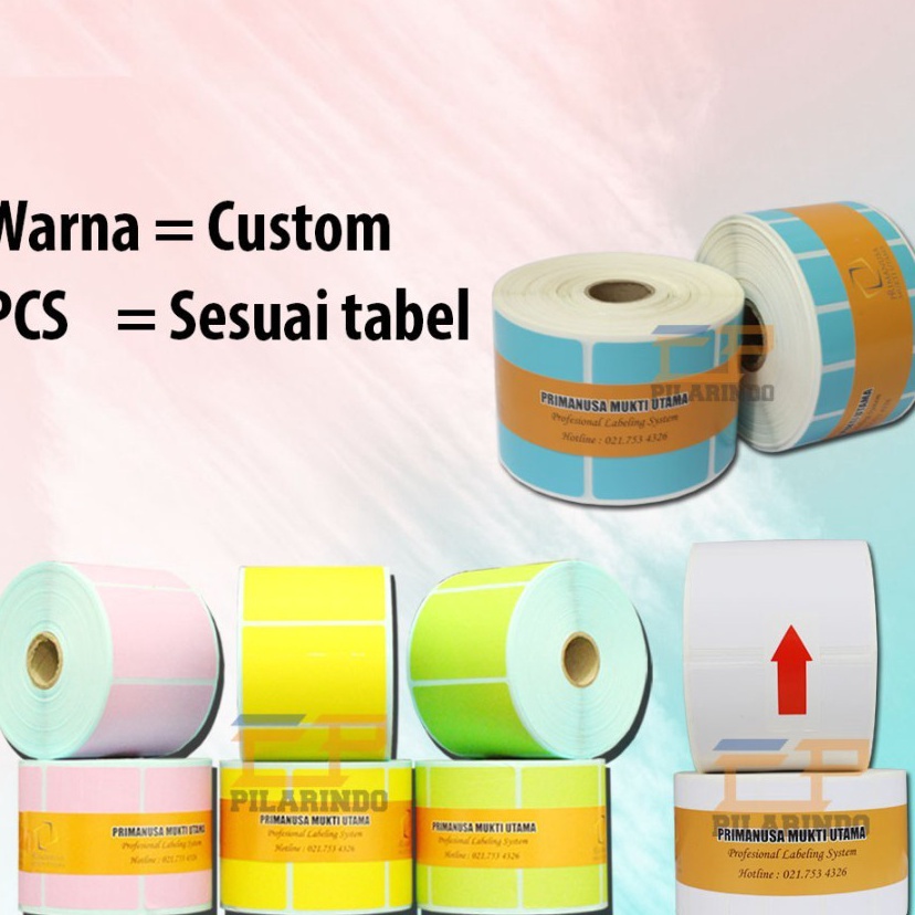 

Seller Label Stiker Barcode 8x3 mm 8 x 3 8x3mm Kes Semicoated