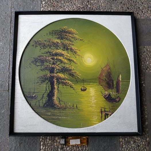 Pajangan Frame Lukisan Pemandangan Laut