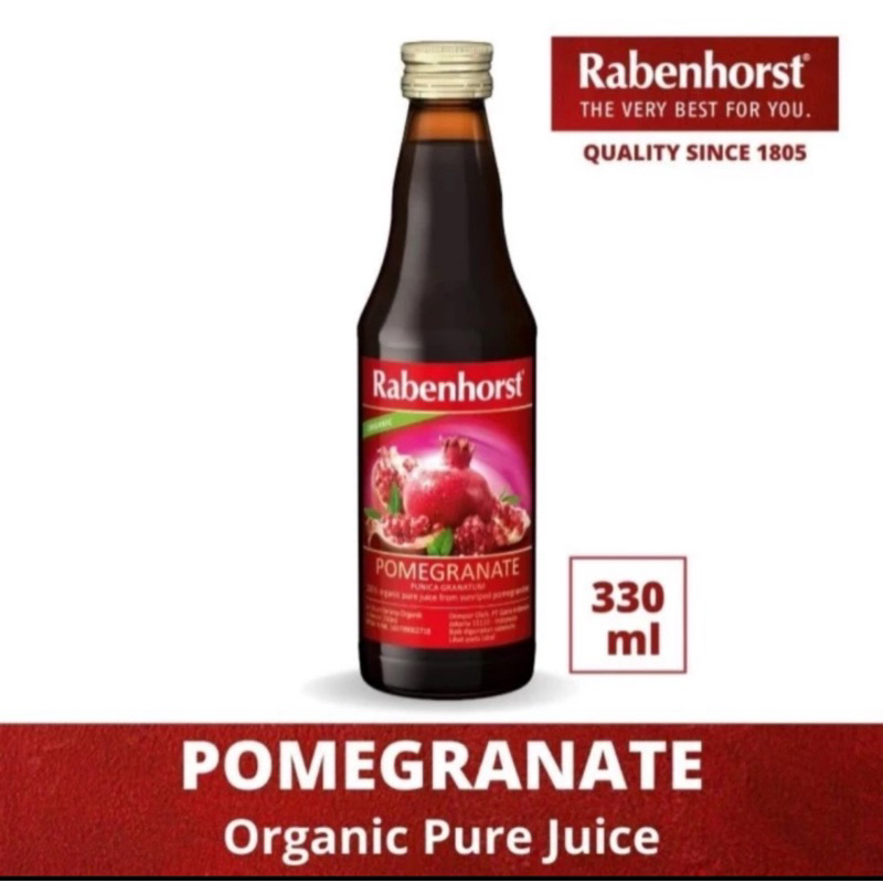 

Rabenhorst Organic Pomegranate Pure Juice 330 mL