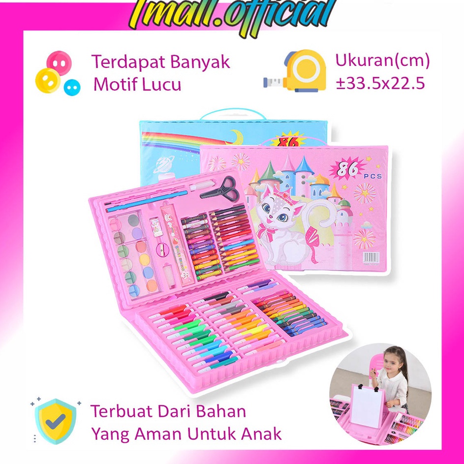 

Buruan Beli TMALL Pensil Warna 86Pcs In 1 Crayon Anak Art Set Alat Lukis Menggambar Seni Kerajinan Anak S56