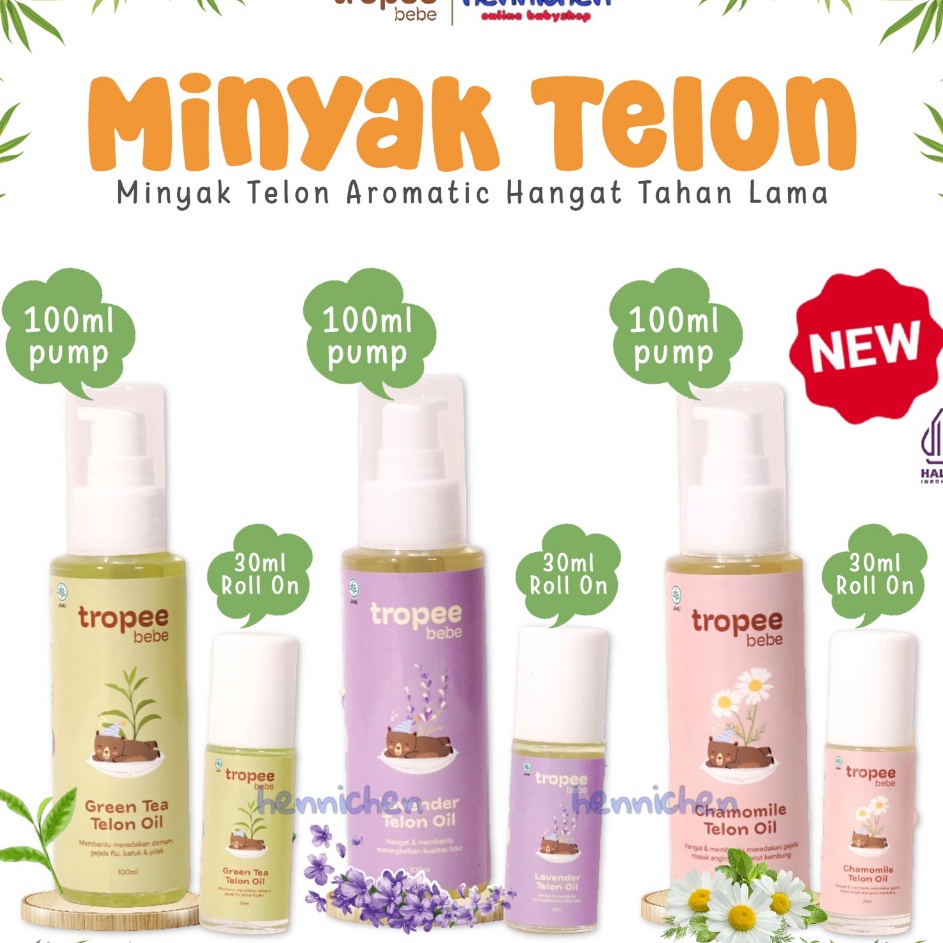 

Ramah Lingkungan Tropee Bebe Telon Oil Minyak Telon 3ml 1ml Minyak Telon Aromatic Hangat Tahan Lama Minyak Berkhasiat Minyak Wangi Bayi