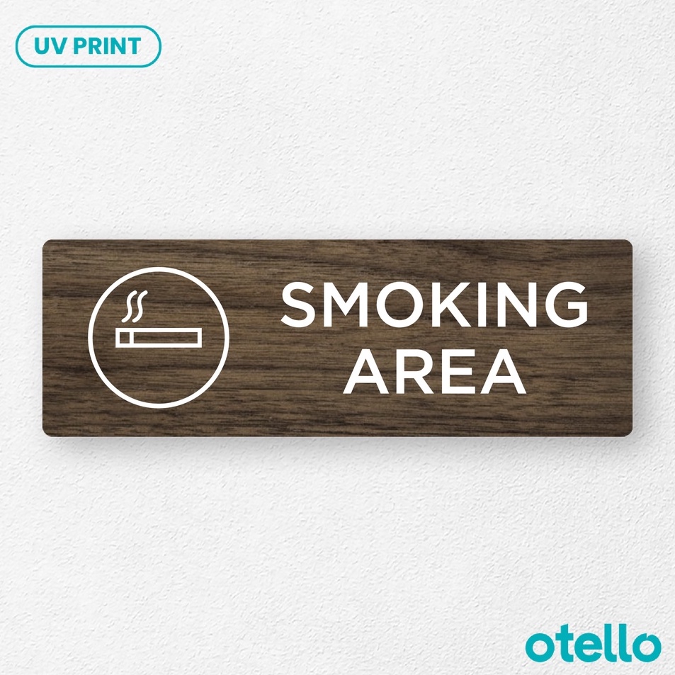 

Otello Papan Tulisan ing Area Sign Board Kayu Print UV Papan Signage Tempel Wooden Ruko Plat Sticker Dinding