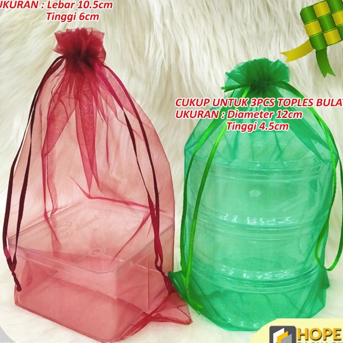 Ready Stok  5 PCS  Sale Murah Packing Kain Tile Transparan Bungkus Souvenir Kain Tile  Kantong Tile 