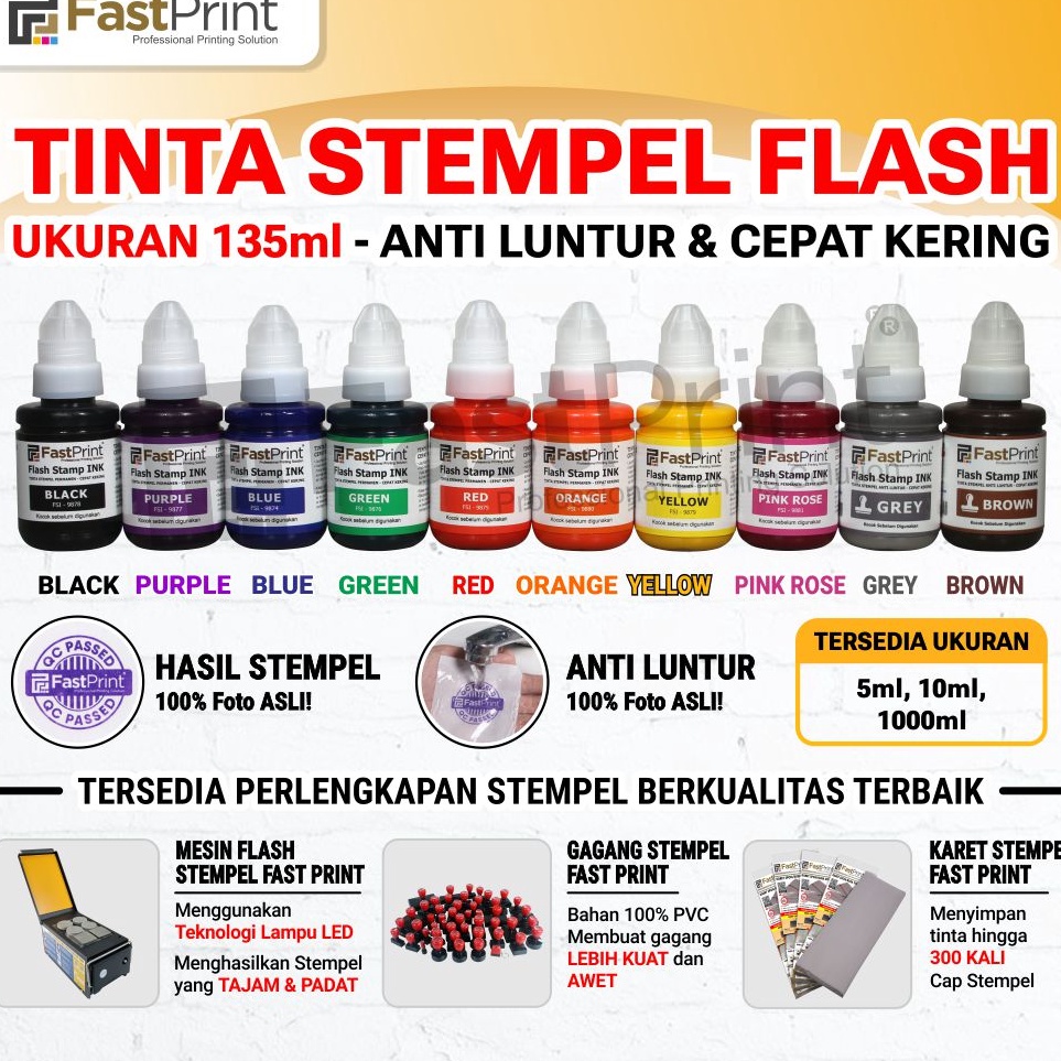 

Praktis Fast Print Tinta Stempel Flash Ink 135 ML