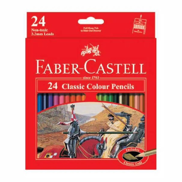 

Terdepan Pensil warna 24 Faber Castell Classic colour 24 Warna Faber Castell