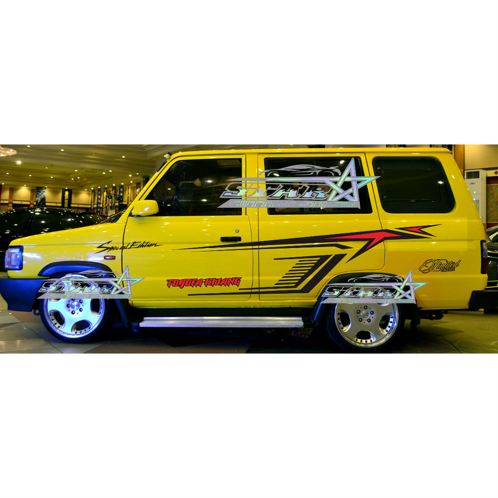 Promo cutting Stiker Mobil Kijang Rover Model Simple stiker keren terbaru