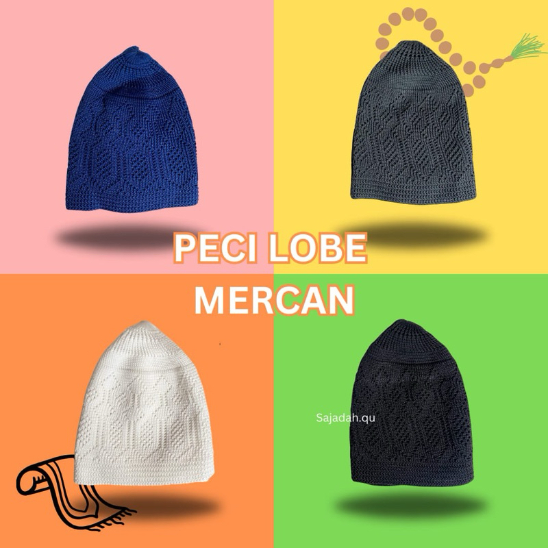 PREMIUM PECI MERCAN LOBE DEWASA ALL SIZE OLEH OLEH HAJI UMROH