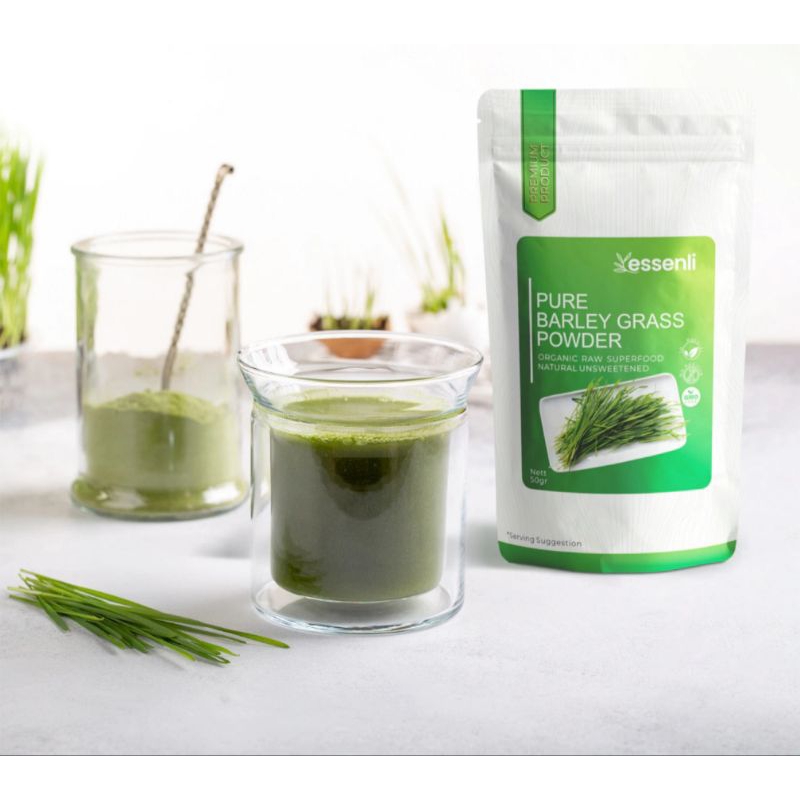 

ESSENLI Organic Pure Barleygrass Extract Powder / Bubuk rumput barley murni