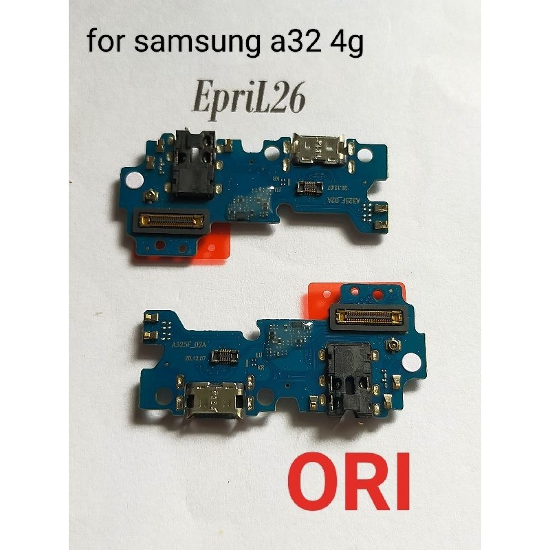 PCB BOARD SAMSUNG A32 4G A325 ORI PLUS IC PAPAN KONEKTOR CAS SAMSUNG A32 4G ORI PLUS IC