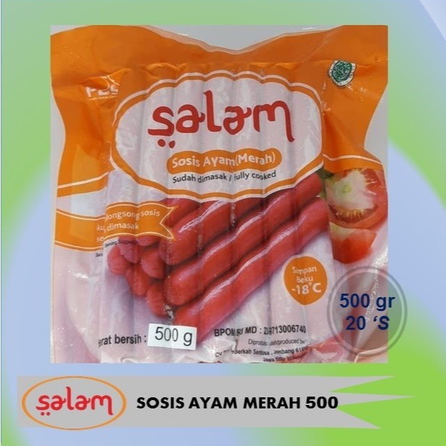 

Sosis Ayam Merah Salam 500 gram