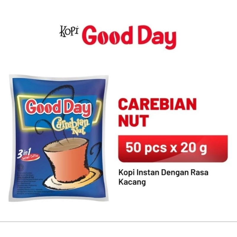 

Good Day Carrebian Nut 1 Bag ( 50 × 20 ) gr