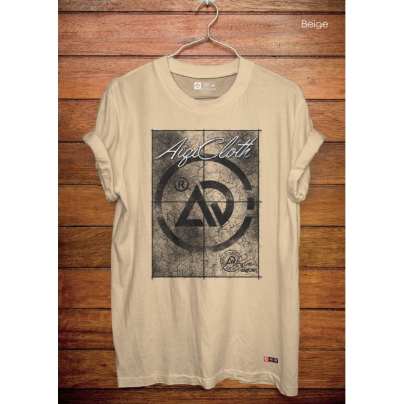 [FREE ONGKIR] Kaos Original AIQI Clothing - AIQI Beige