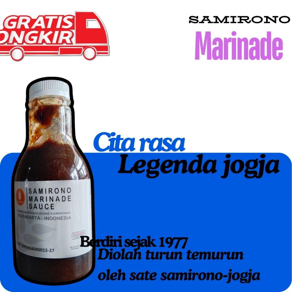 

Bumbu Marinasi Sate Spektakuler/ Bumbu Terbaik dari Legenda Jogja Vitaria Food - Samirono 230ml