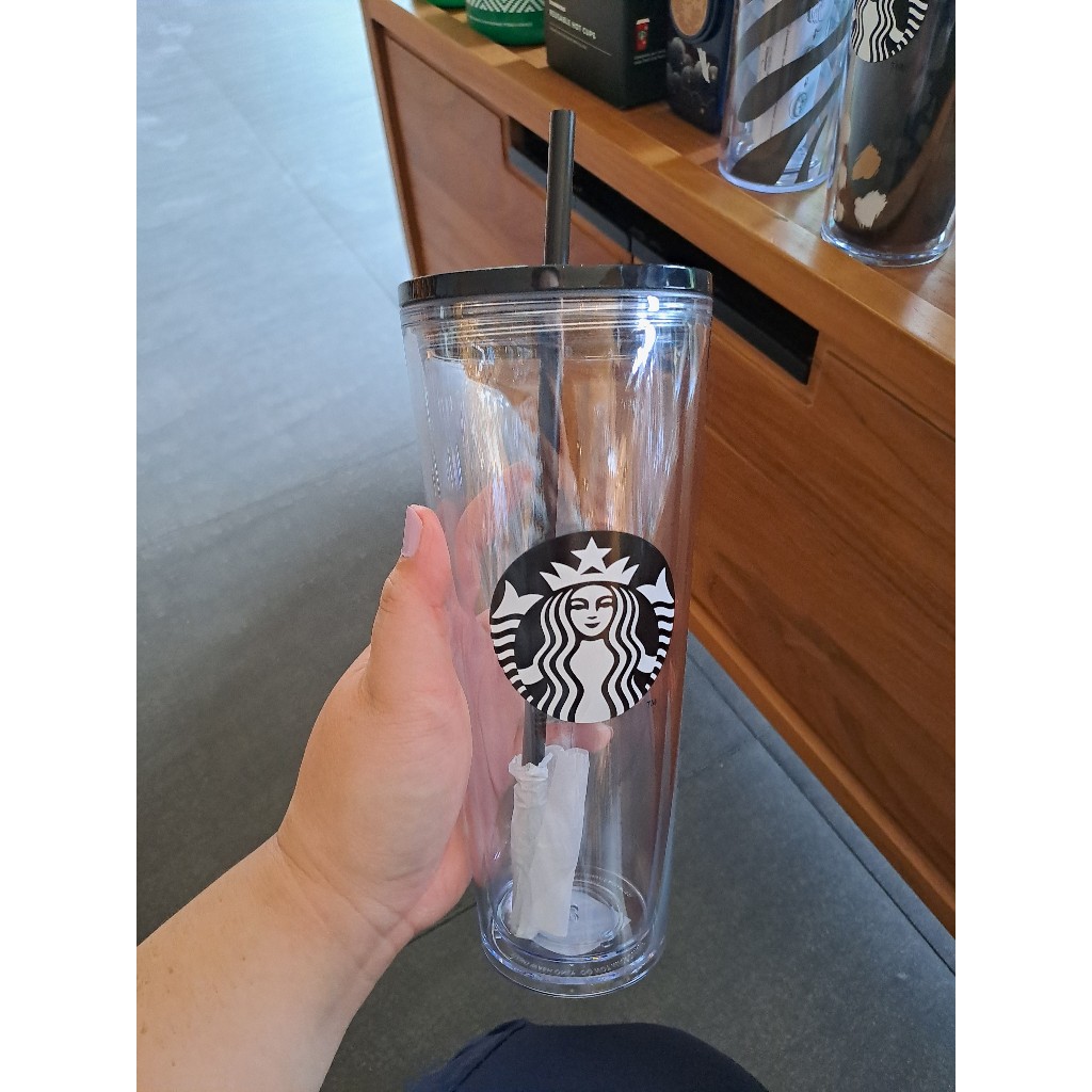 Tumbler Starbucks Double Wall Black Siren Core 24oz-709ml (sb_03)