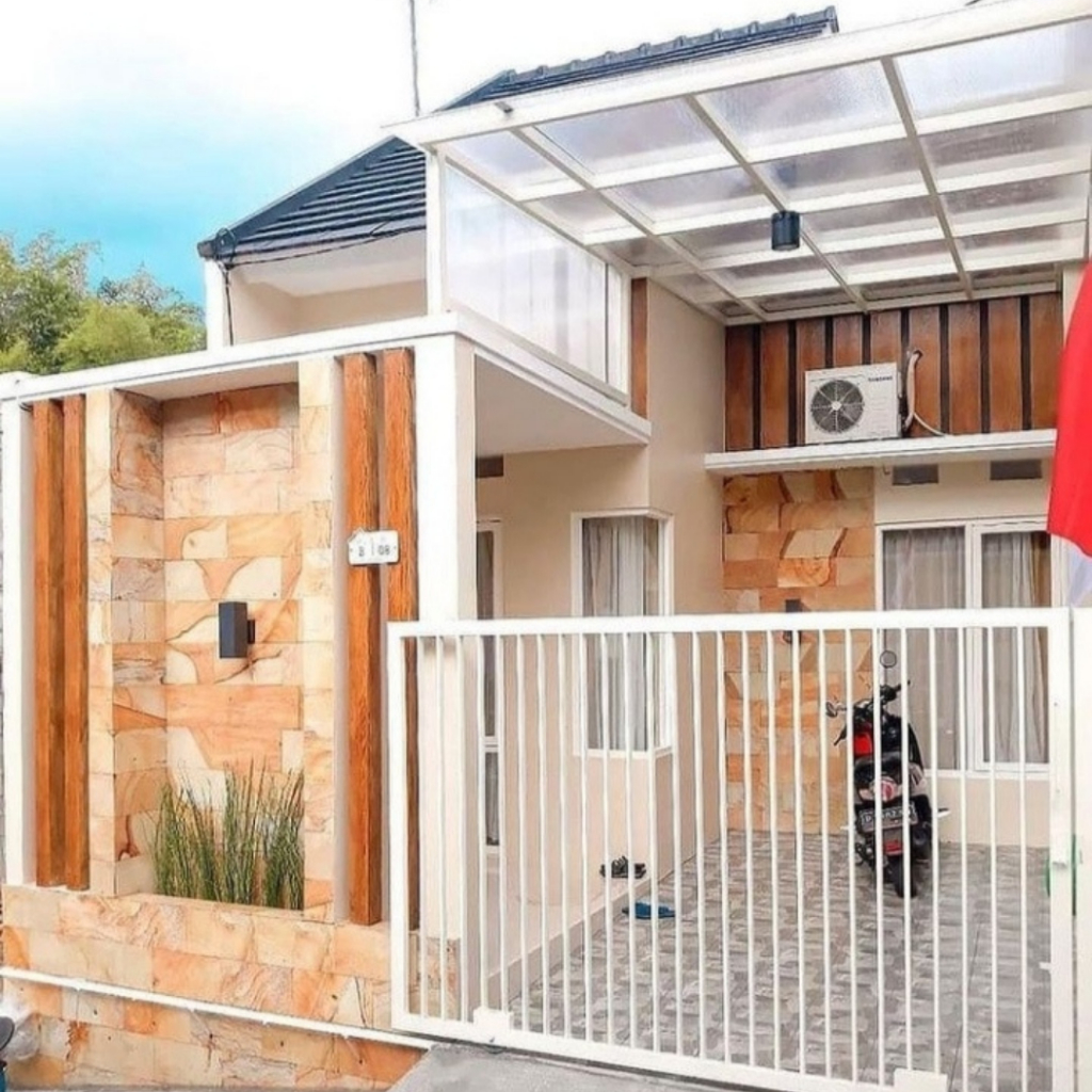 kanopi atap polycarbonate minimalis