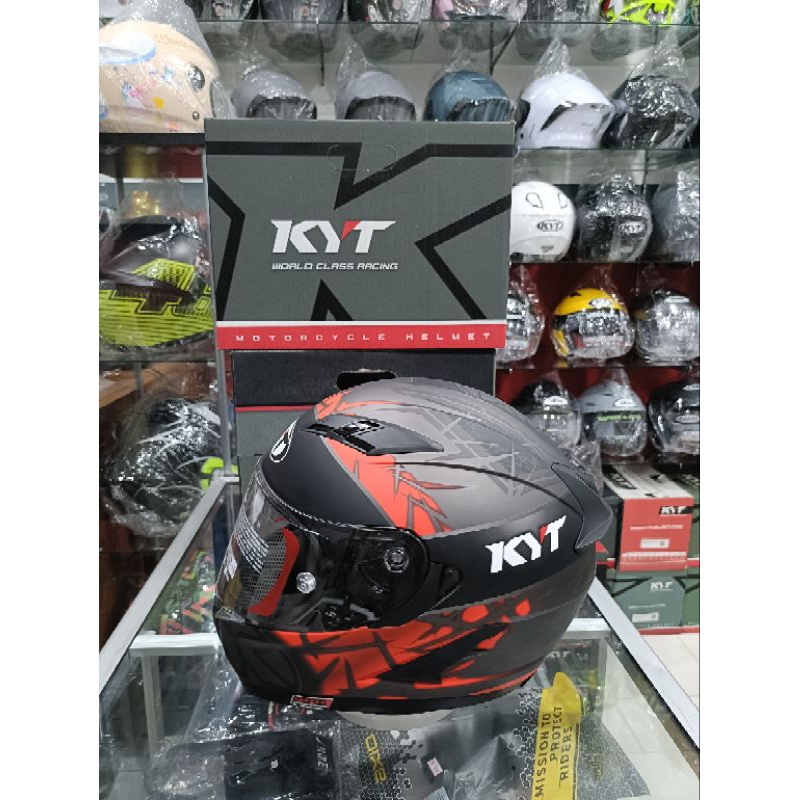 HELM KYT FALCON FR raid spike red