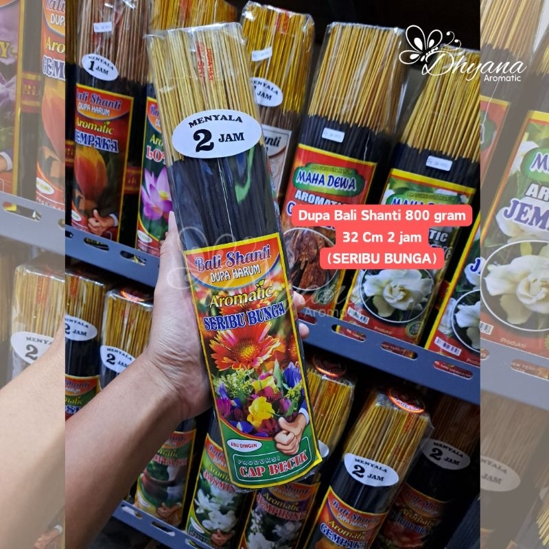 Dupa Bukhur Hio Wangi Aromateraphy Bali Shanti 800 gram 32 cm 2 jam Seribu Bunga