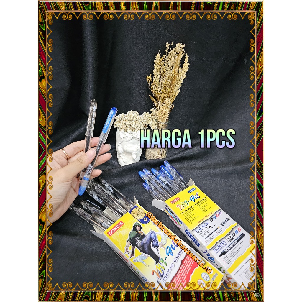 

PULPEN MY GEL DONG-A 0,5MM / PENA GEL BIRU & HITAM / PEN JEL / GEL BALLPOINT / MG7550