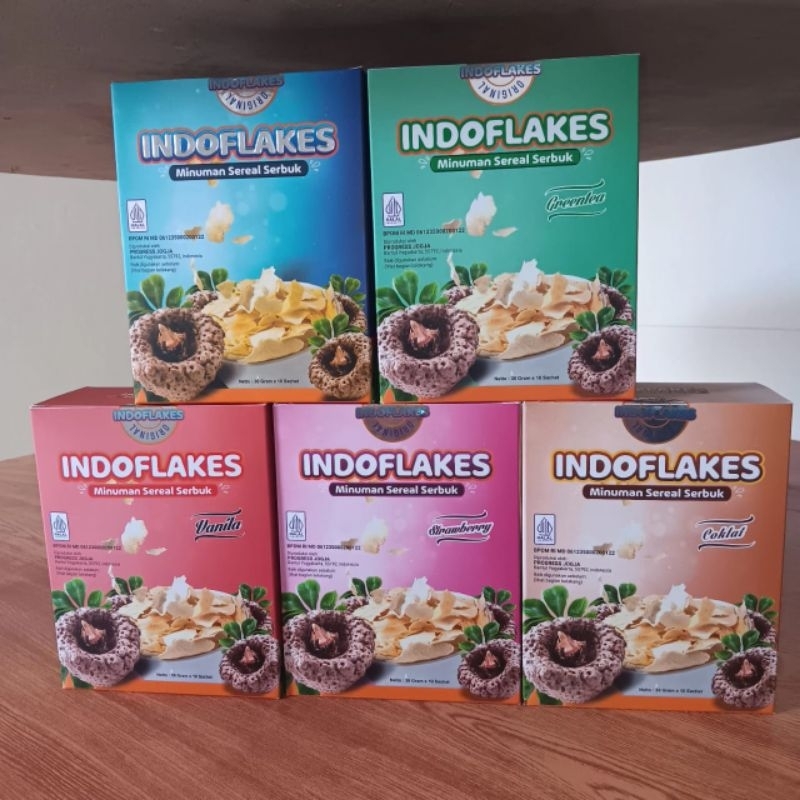 

INDOFLAKES Sereal Porang Umbi Garut Daun Kelor Cereal Solusi Atasi Asam Lambung Maag Akut Gerd