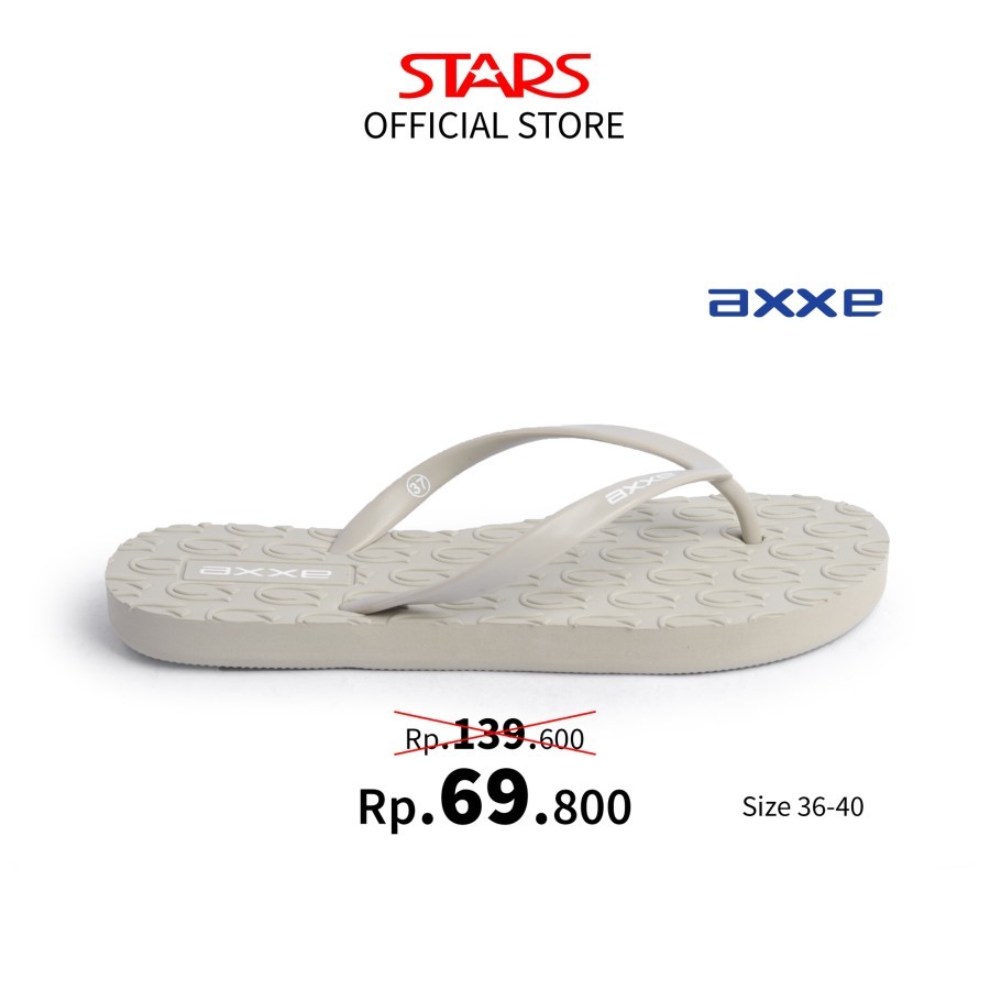 AXXE Sandal Jepit Wanita Dewasa Tulip Grey SIZE 36-40