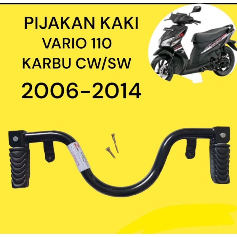 PIJAKAN KAKI BASTEP FOOTSTEP MOTOR HONDA VARIO 110 KARBU CW/SW 2006 - 2014 PIJAKAN KAKI VARIO 110 KA