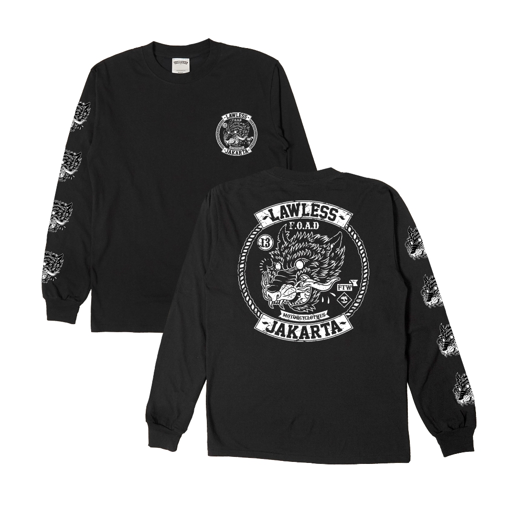 Lawless Jakarta - F.O.A.D. Longsleeve - Black
