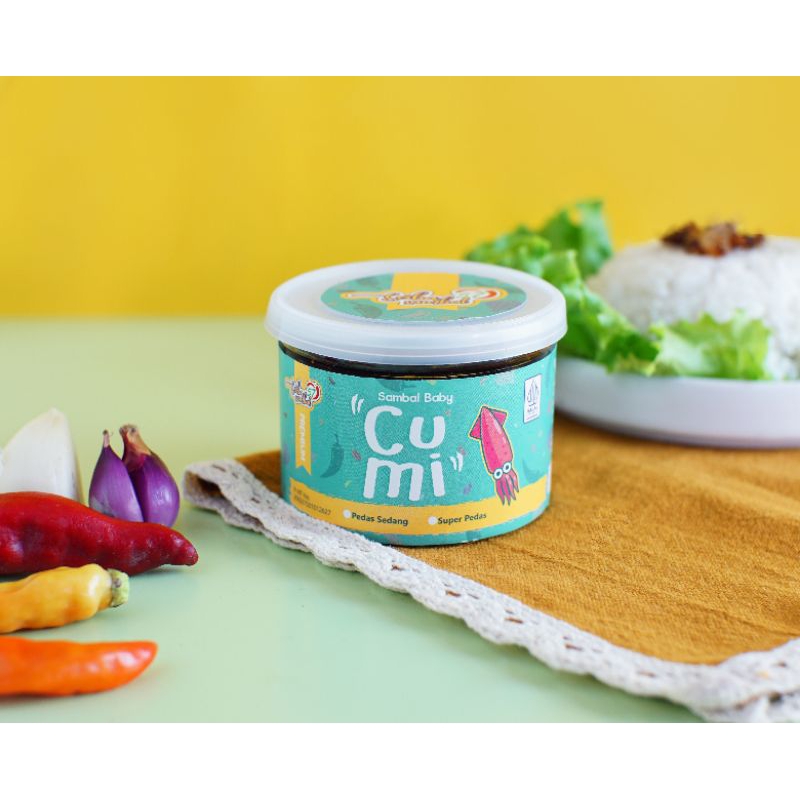 

sambal baby cumi / sambal cumi / kemasan botol 130 gr