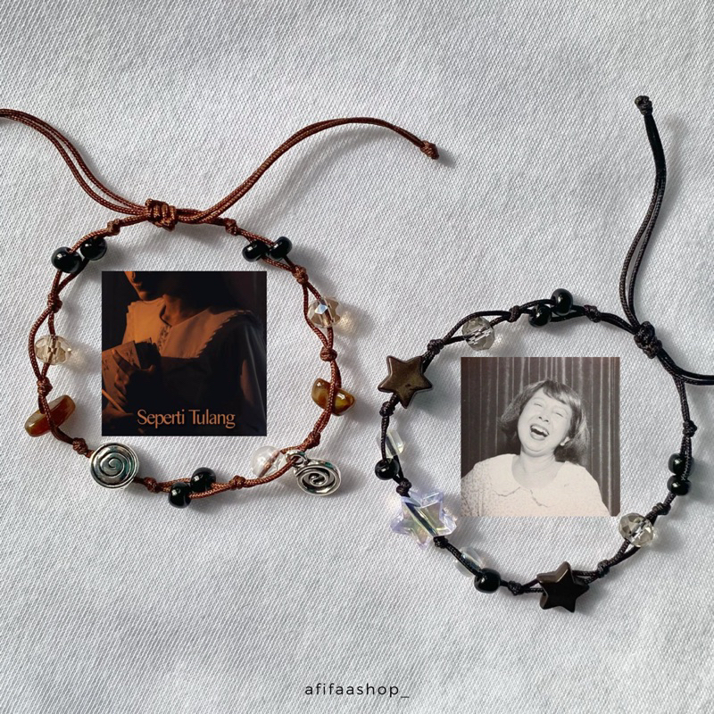 NADIN AMIZAH BRACELET  / Gelang Album versi indo / Gelang tali album Nadin Amizah / Gelang tali seru